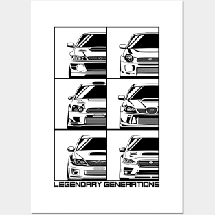 Impreza STI generation Posters and Art